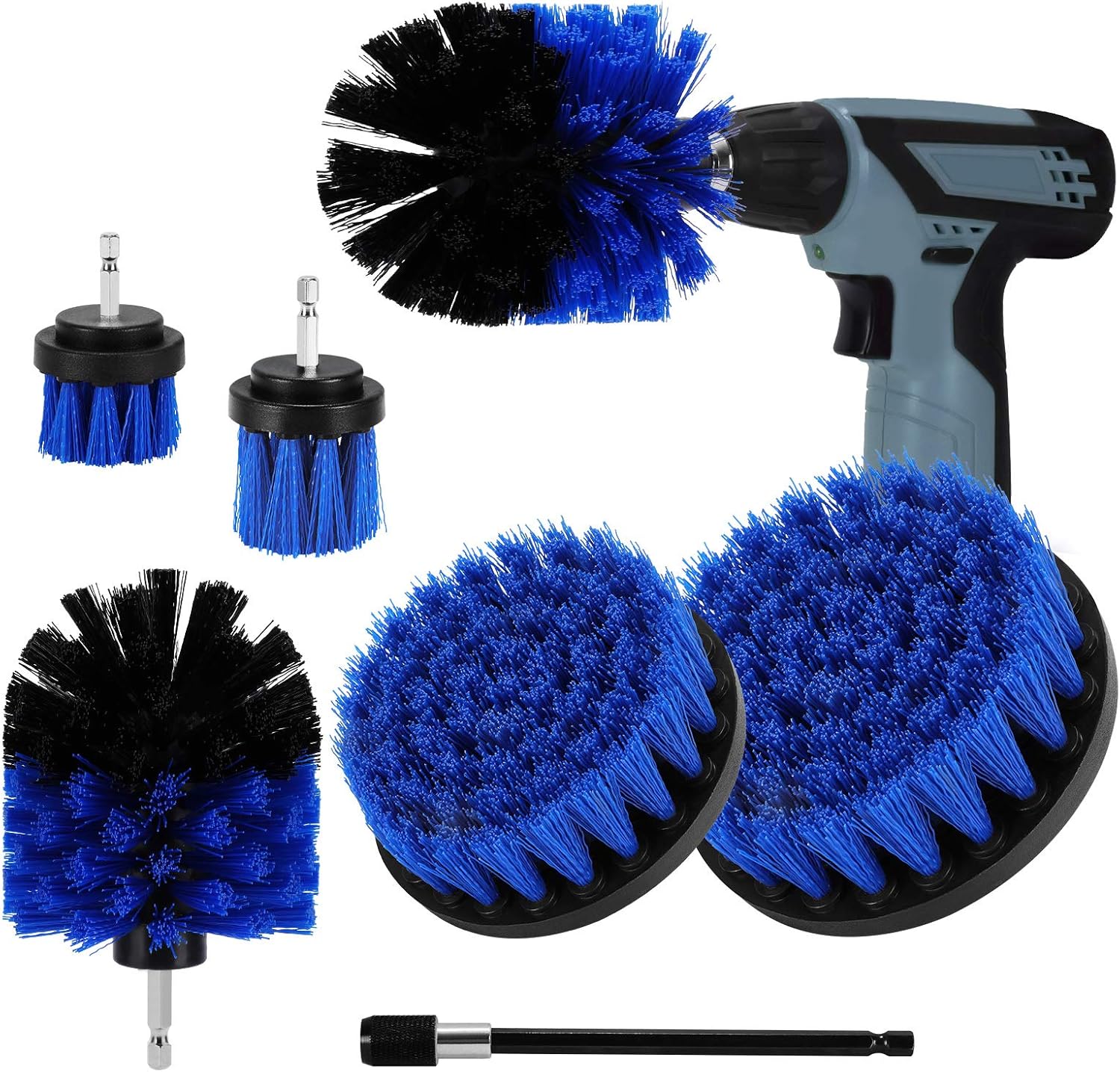 Aiglam Drill Brush, Drill Brush Attachment for Cleaning Car Carpet