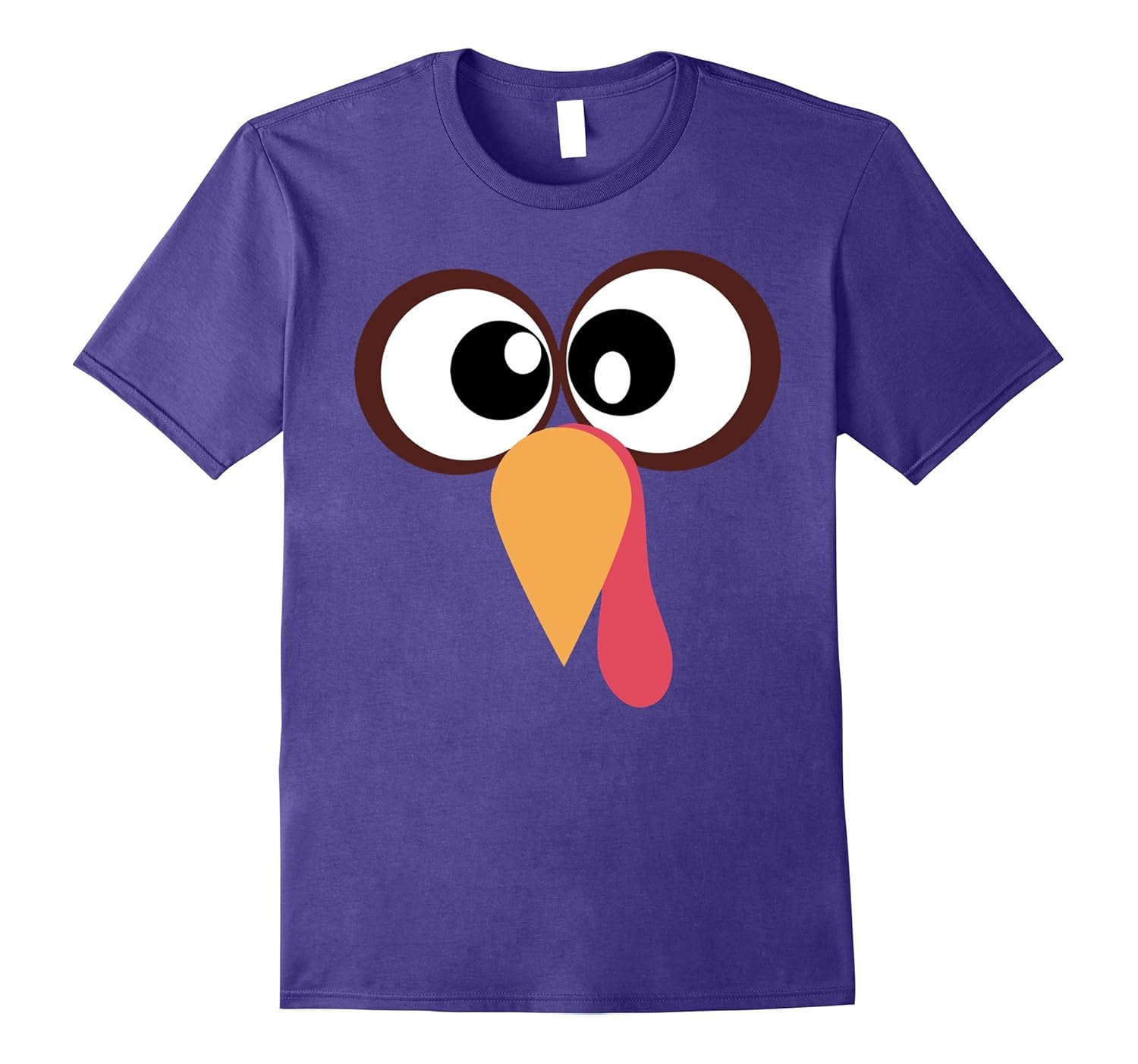 Turkey Face T-Shirt Funny Thanksgiving Costume TShirt-ANZ