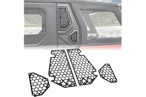 POKIAUTOAluminum Air Intake Covers for Polaris XPEDITION XP/XP 5/ADV/ADV 5 Accessories, Black Metal Side Frog Skin Protector 