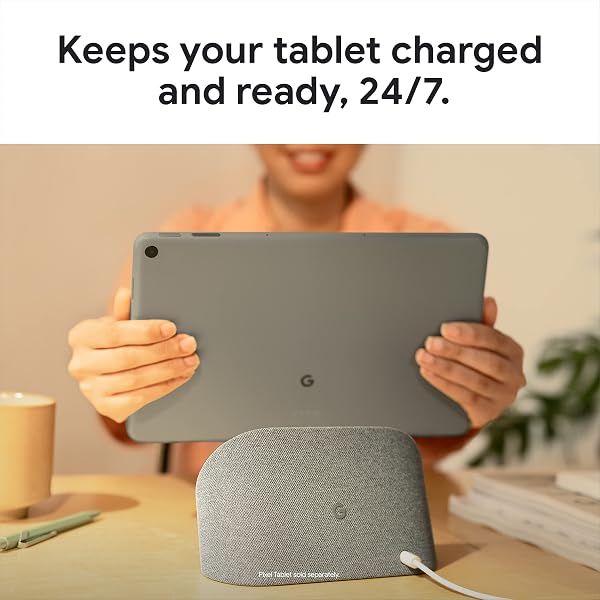 GOOGLE PIXEL TABLET CHARGING SPEAKER DOCK – ANDROID TABLET DOCK WITH FULL-RANGE SPEAKER – HAZEL