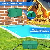 Hrensaw Outdoor Waterproof Electrical Box 8x3.9x3.2 in IP54 Green view 5