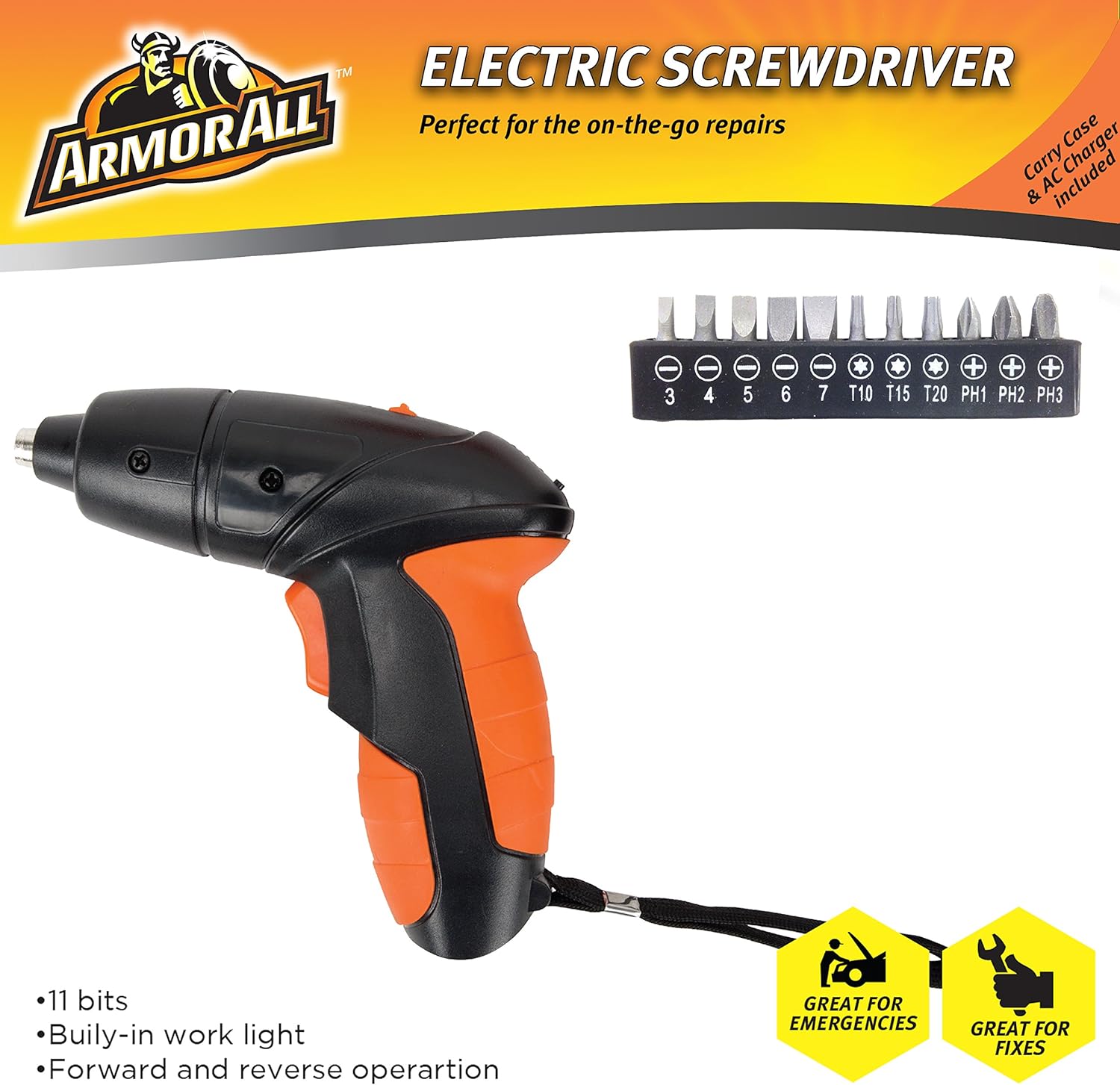 Best Lithium Power Rechargeable 4.8Volt Bits Armor All Electric