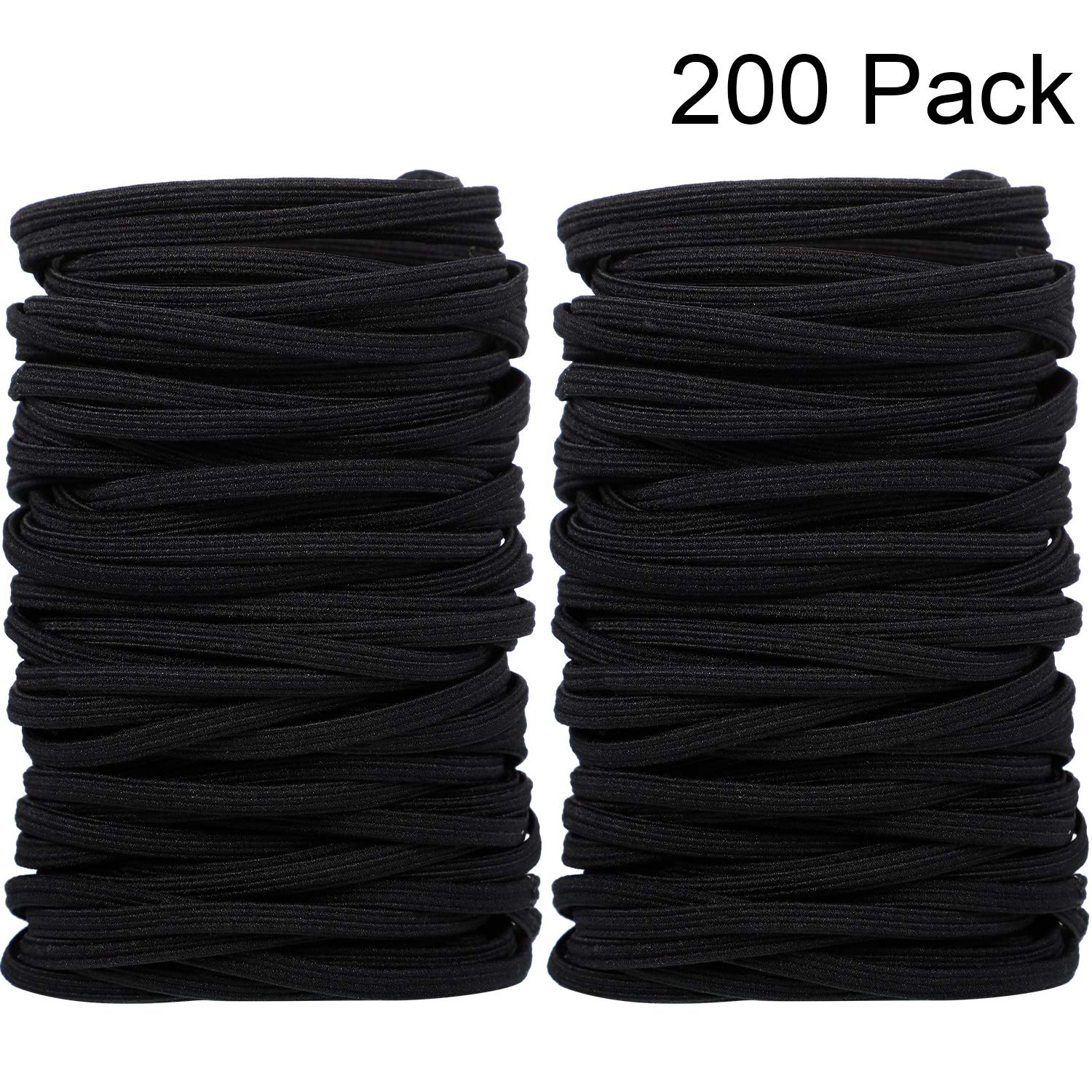 Amazon Com 200 Pieces Seamless Hair Bands Elastic Hair Rope