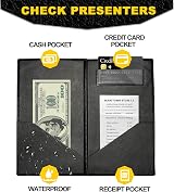 PATIKIL Restaurant Check Presenters 10 Pcs Gold Thank You Guest Check Holder view 2