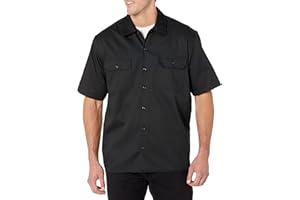 �鶹�� Essentials Mens Short-Sleeve Stain and Wrinkle-Resistant Work Shirt