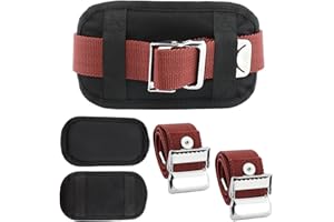 AOSBET Yuhoo 2 Packs Drywall Stilt Replacement Parts, Nylon Adjustable Stilt Leg Straps Easy Install Comfort Stilt Pads Protective Padded Leg Bands for Drywall