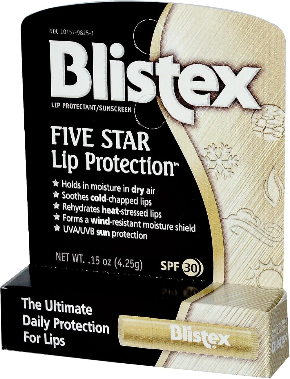 Blistex Five Star Lip Protection SPF 30 Sunscreen Lip Balm .15 oz