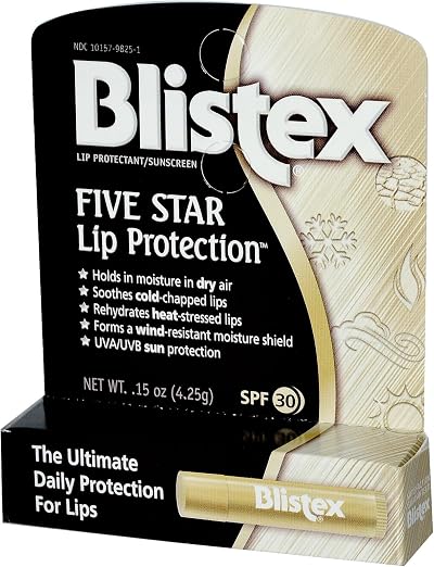 Blistex Five Star Lip Protection SPF 30 Sunscreen Lip Balm .15 oz