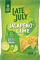 LATE JULY Snacks Jalapeno Lime Tortilla Chips, 6 Oz Bag