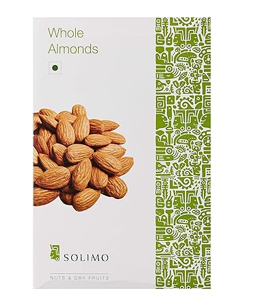 Amazon Brand-Solimo Premium Almonds, 500g