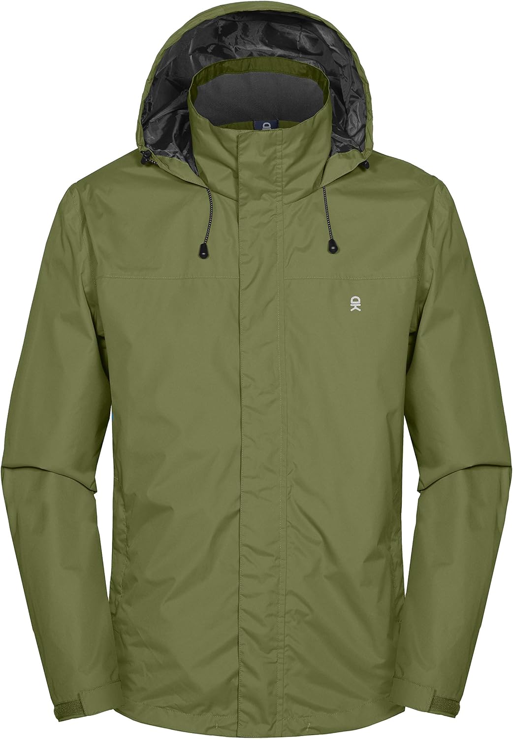Little Donkey Andy Men's Waterproof Rain Jacket Outdoor Lightweight Rain Shell Coat for Hiking, Travel: Clothing
