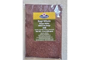 Ragi whole 400g Ragi, Finger Millet, Nachni, Marathi, Mandua, Keppai, Mandika, High in Fiber and Nutrients, Ideal for Healthy