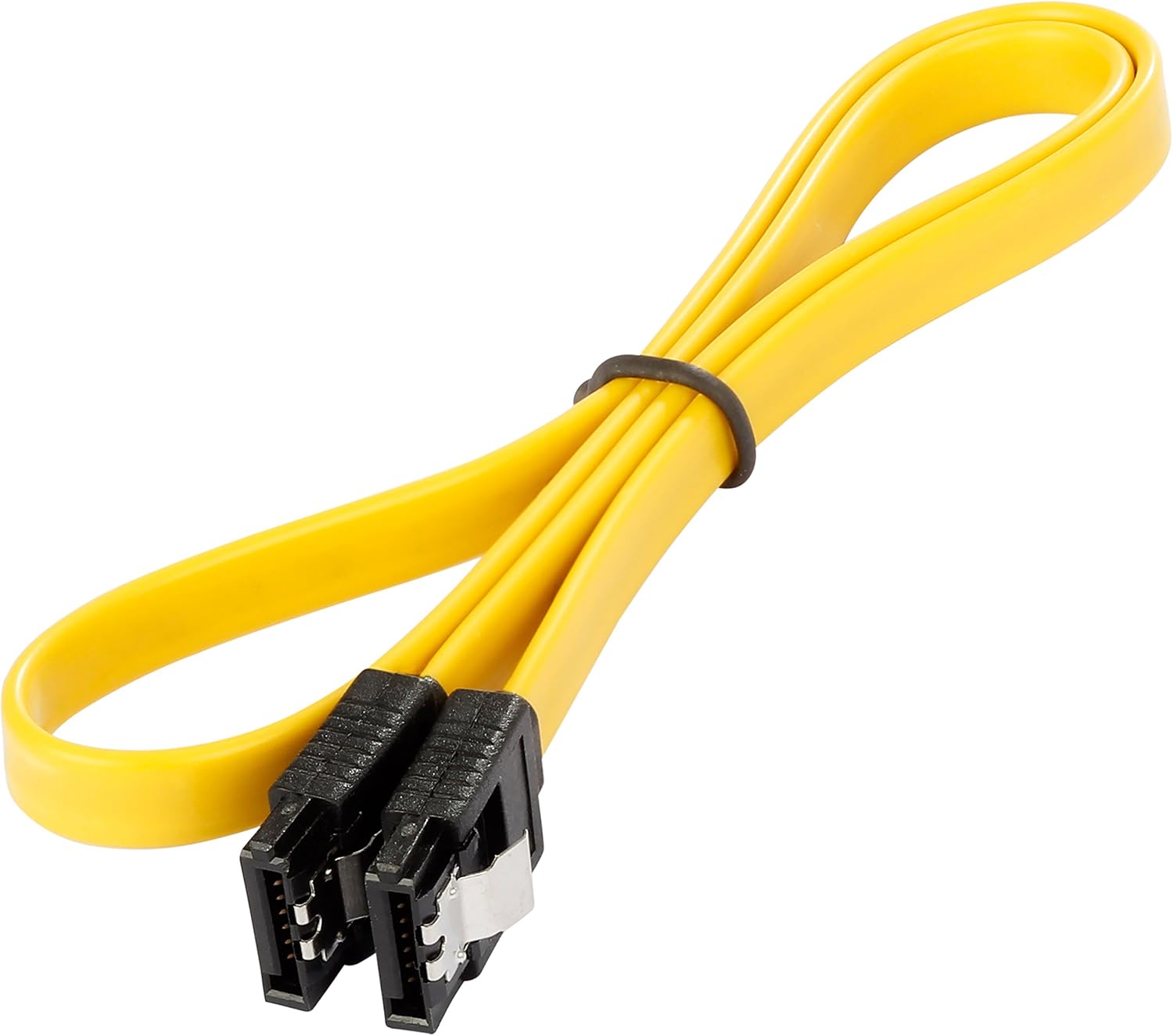 Poppstar 3x 0.5m S-ATA 3 HDD SSD cable with clip plugs straight, up to 6 Gbps, colour 1x yellow, 1x red, 1x blue - Image 5