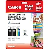 Canon Genuine PG-240 Twin CL-241 Ink Cartrige Club Pack, 2 Black and 1 Tri-Colour