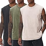 SnowElve 3 Pack Mens Workout Tank Tops Sleeveless