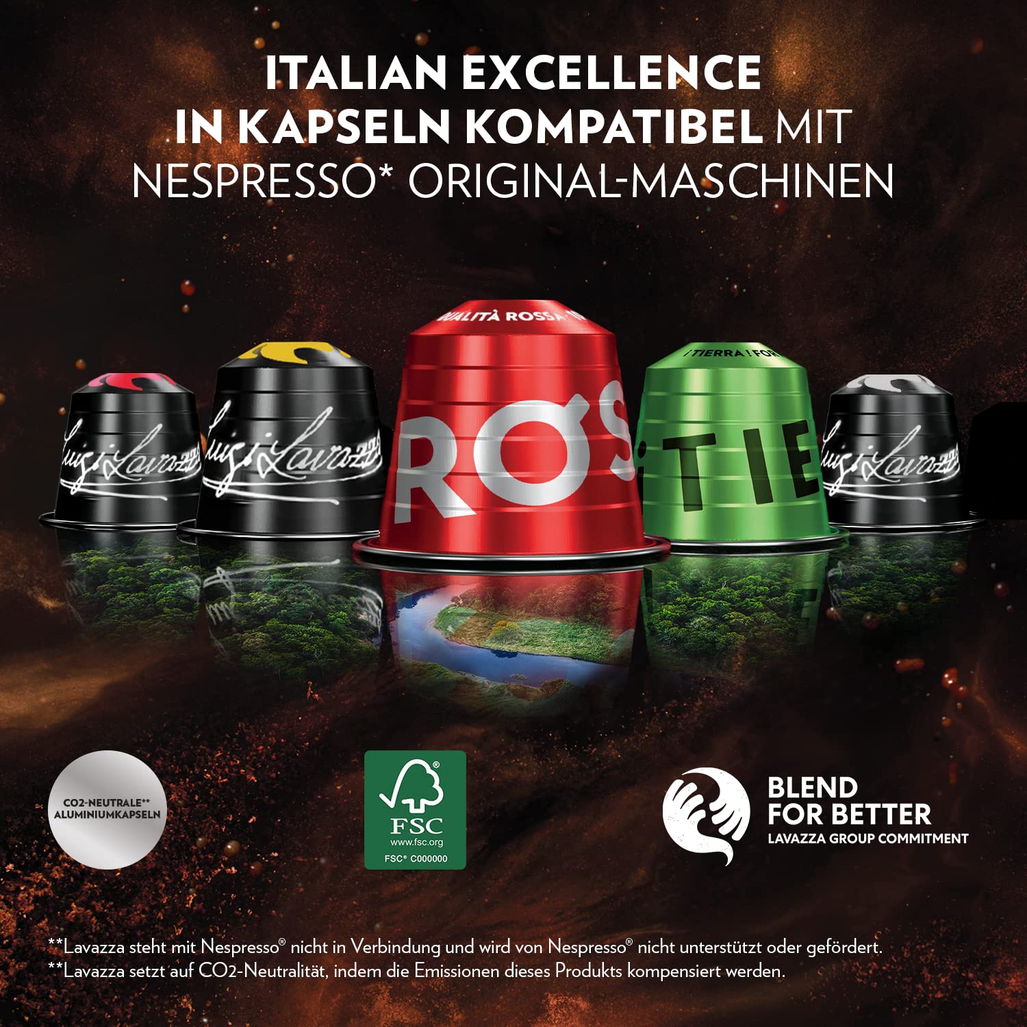 Lavazza Espresso Qualita Rossa , vollmundiger und ausgewogener Espresso, 30 Kapseln, Nespresso kompatibel 3