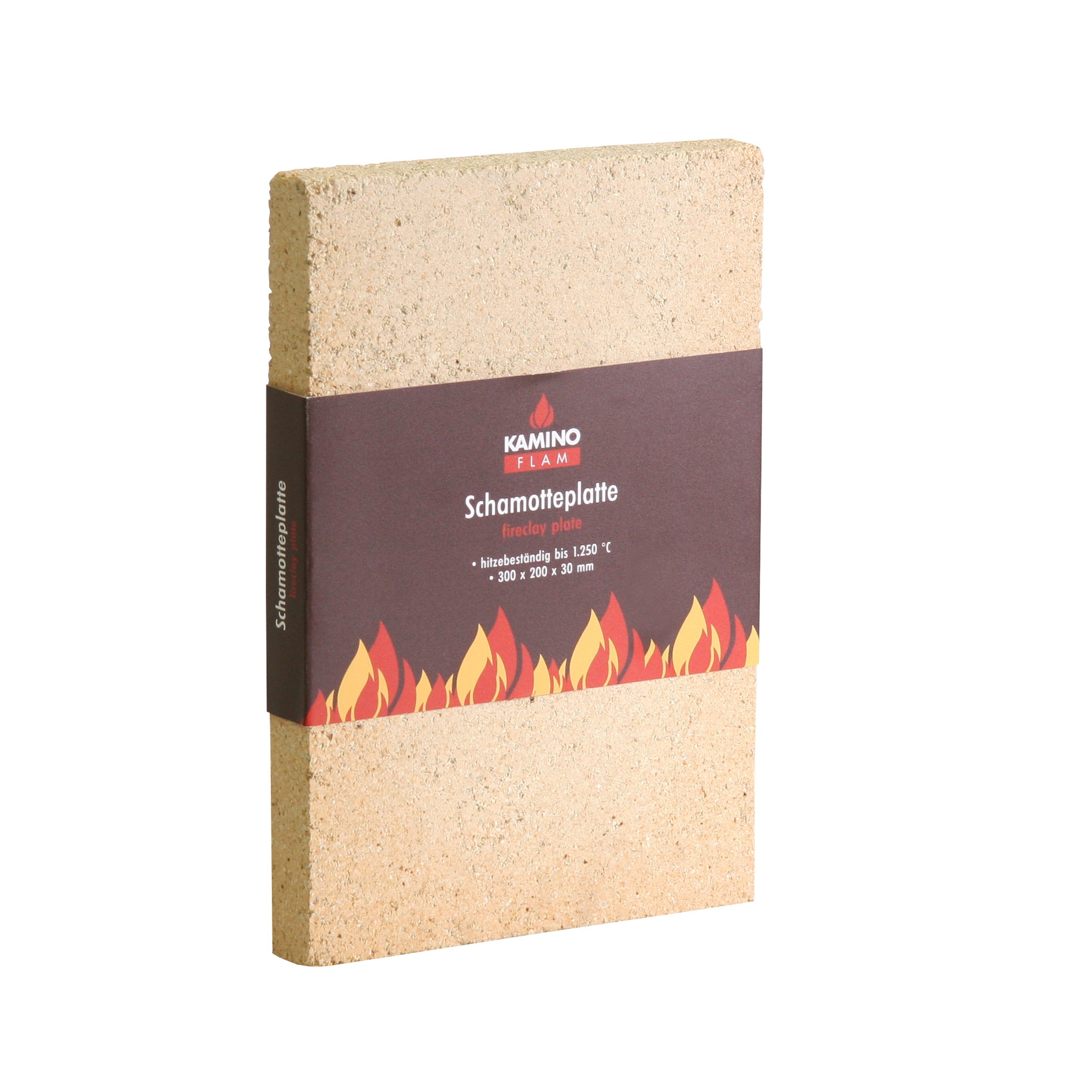 KaminoFlam Fire Brick - Fire Board - High Temp Fire Brick - Fireclay Brick Heat Resistant to 1250 ° C - Fire Brick for Pizza Oven - Replacement Fire Brick for Oven, BBQ, Fireplace or Stove