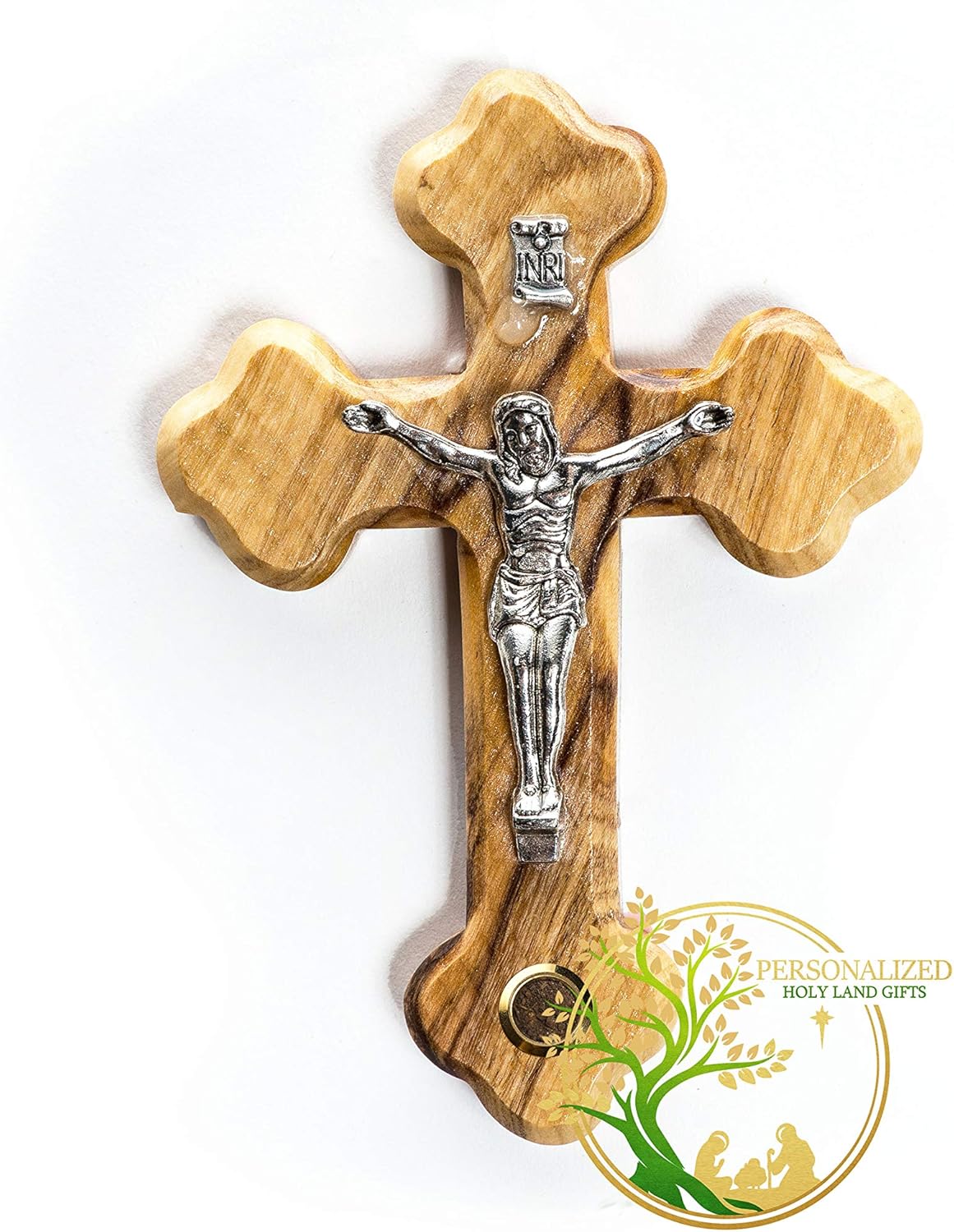 Hand carved olive wood wall hanging or hand held wooden