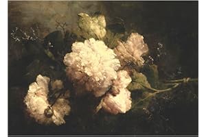 CRAFT KREATIVELY Peonies Still Life Rice Paper, 11.5 x 16 inch (1pc) - Mulberry Paper for Decoupage Furniture Print Crafts