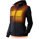 Ridge Women's Heated Hoodie - 10 hrs of Heat | With Battery & Charger | Machine Washable