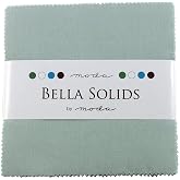 Bella Solids Home Town Sky Charm Pack 42 Squares 5" Moda Fabrics 9900PP 177