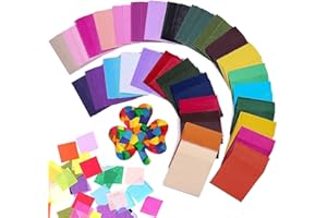 FIRSTOP 6000pcs 2in Tissue Paper Squares, 30 Colors Art Rainbow Tissue Paper, Craft Tissue Paper for Arts Crafts DIY Birthday Party Festival Colored Tissue Paper