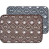 KOOLTAIL Dog Mat for Food and Water Bowls, 2 Pack Waterproof Pet Feeding Mat for Floors, Non Slip Mat for Puppy Cats