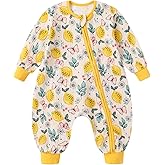CARETOO Baby Sleep Sack with Legs Infant Sleepsuit Newborn Long Sleeve Wearable Blanket for Boys Girls 0-18 Months