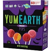 YumEarth Organic Halloween Candy, Allergy Friendly, Gluten Free, Non-GMO, Vegan, No Artificial Flavors or Dyes (60 Count (Pack of 1))