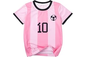 tagyum Soccer Jersey Kids Boys Argentina Jersey Shirt Soccer Boys Tshirts Round Neck Short Sleeve Top