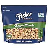 Fisher Chef's Naturals Chopped Walnuts, 16oz, Naturally Gluten Free, No Preservatives, Non-GMO