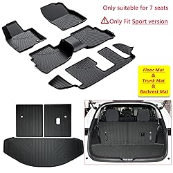 LJWAITO Floor Mats & Trunk Mat & Backrest Mat