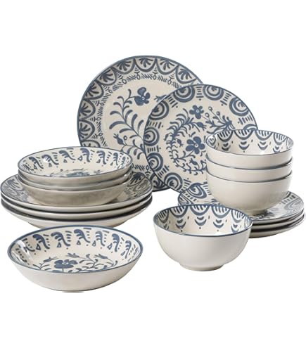 Amazon.com | Tudor England Royal 12-Piece Porcelain Dinnerware Set