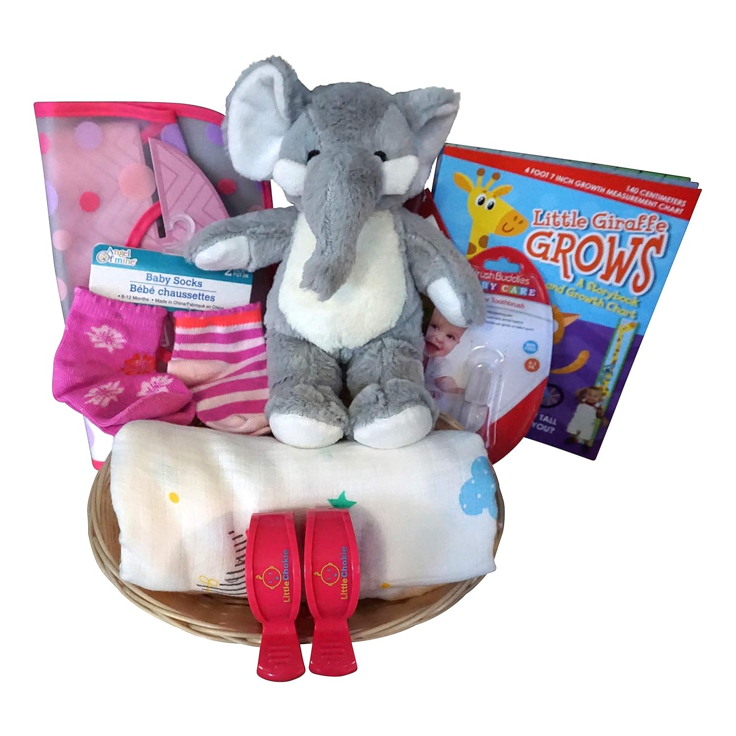 Cute Boy Girl Baby Gift Basket for Babies with Giraffe ...
