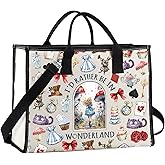 Magic Cartoon Movie Inspired Gift Alice Fans Gift I'D Rather Be In Wonderland Fairy Tale Tote Bag