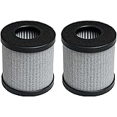Nispira Filter Replacement For CALODY E-L2 Easycare CleanLight KeySmart Portable Car Air Purifier 3-in-1 HEPA Activated Carbon, 2 Packs