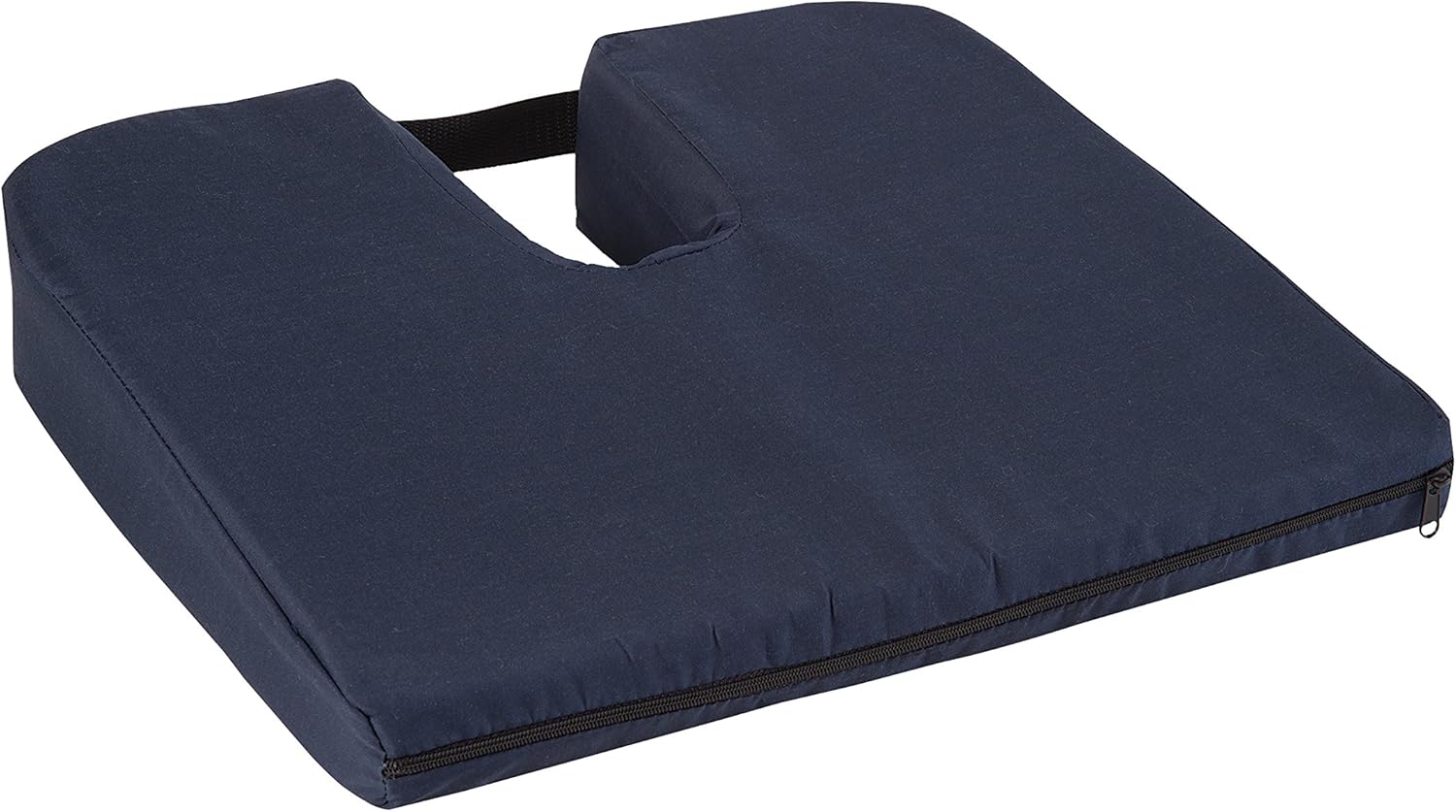 DMI Sloping Seat Cushion for Coccyx Support and Better Posture with Cover, Navy: Health & Personal Care
