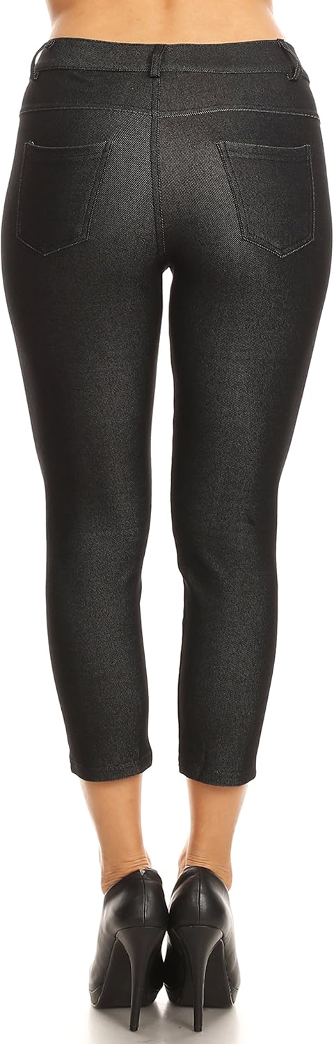 colored capri jeggings