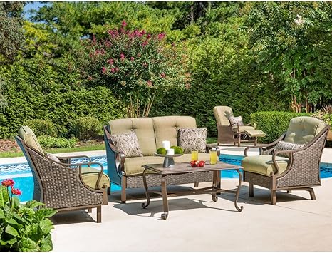 Hanover Ventura4pc Ventura 4 Piece Indoor Outdoor Lounging Set