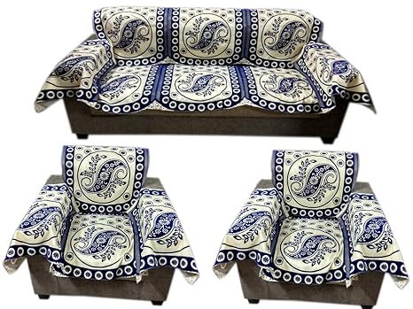 Buy Topaz Furnishings Polycotton Unique Design Sofa Covers With