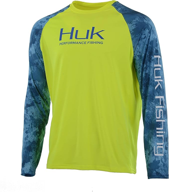 Huk Men's Double Header Vented Long Sleeve Shirt Premium Fishing