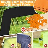 Happy Jump Upgraded Pop Up Football Goals 4x3FT Portable Black Orange view 4