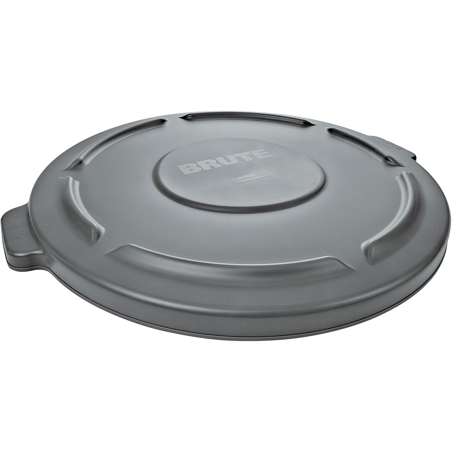 Rubbermaid Commercial Products 32-Gallon Brute Flat Container Lid, 32 Gallon, Gray: Industrial & Scientific