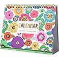 2025-2026 Desk Calendar - Standing Flip Desktop Calendar 2025-2026, JUL 2025 - DEC 2026, 9.8" x 8.3", 18 Months Memoranda Pages, Desk Calendar with Premium Thick Paper - Colorful Floral