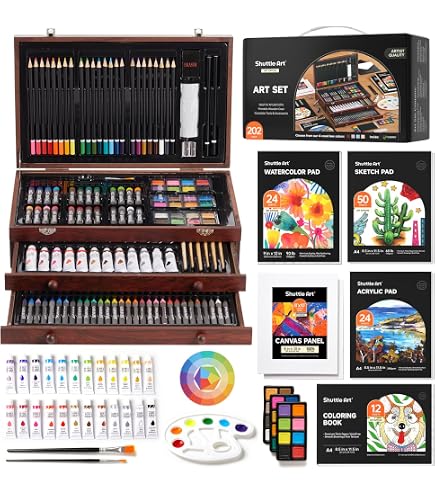 Amazon.com : ARTISTIK Sketching Wooden Box Art Set with Mannequin