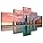 SIGNWIN Framed Canvas Wall Art Chicago Downtown Beautiful Sunrise with Water Reflections Coastal Ocean Modern Art Contemporary Panoramic Relax/Calm for Living Room, Bedroom, Office - 60"x32"