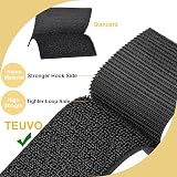 TEUVO Sew On Hook and Loop Tape 11cm x 2m Non Adhesive Fabric view 2