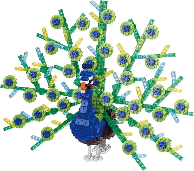 Amazon ナノブロック アニマルdx クジャク Nbm 023 ブロック おもちゃ