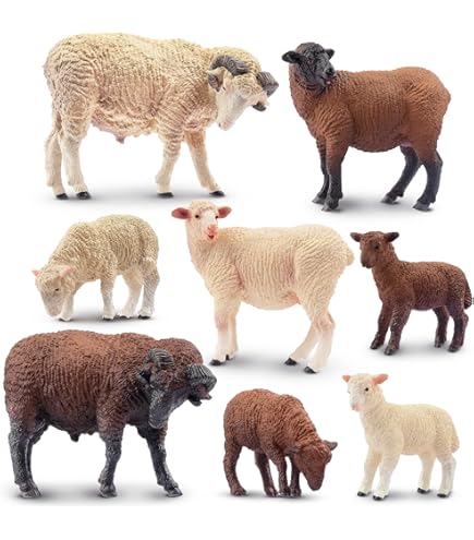 Amazon.com: ERTL 1/64th 25 Pack Assorted Sheep with Lambs ZFN12743