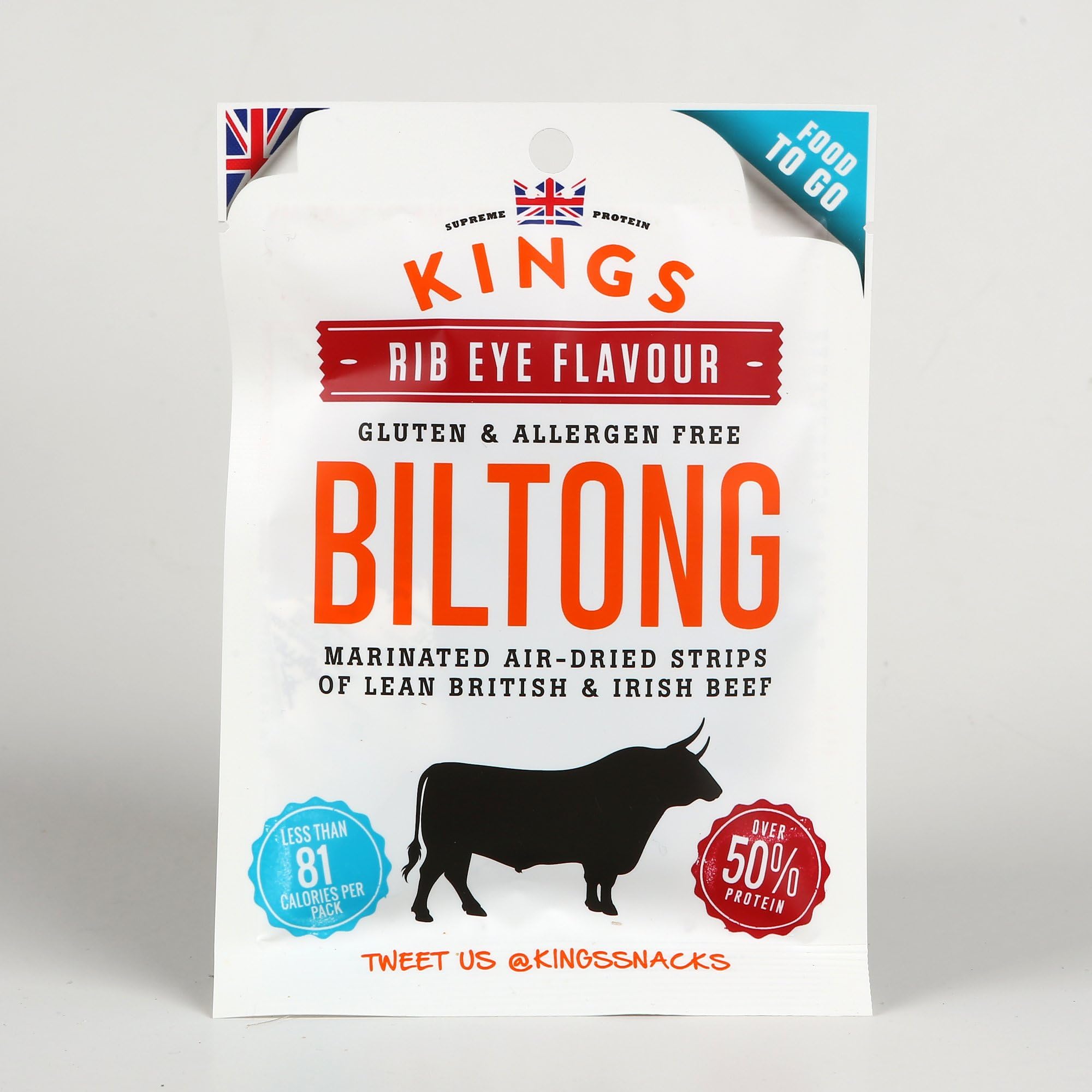 Kings Elite Snacks Rib Eye Flavour Air Dried Biltong 35g